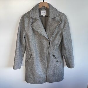 Old Navy Asymmetrical Dress Coat Wool Blend Size‎ Small
